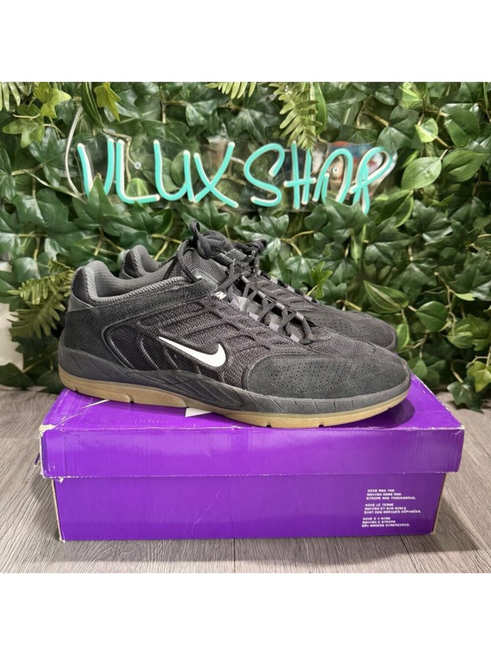 Nike Vertebrae SB Black Gum FD4691-001 Men's Size 12 Shoes